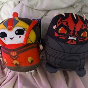 Star Wars plush princess Leia and Darth Maul